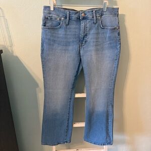 Madewell Mid Rise Kick Out Jeans Light Blue Women's Size 31